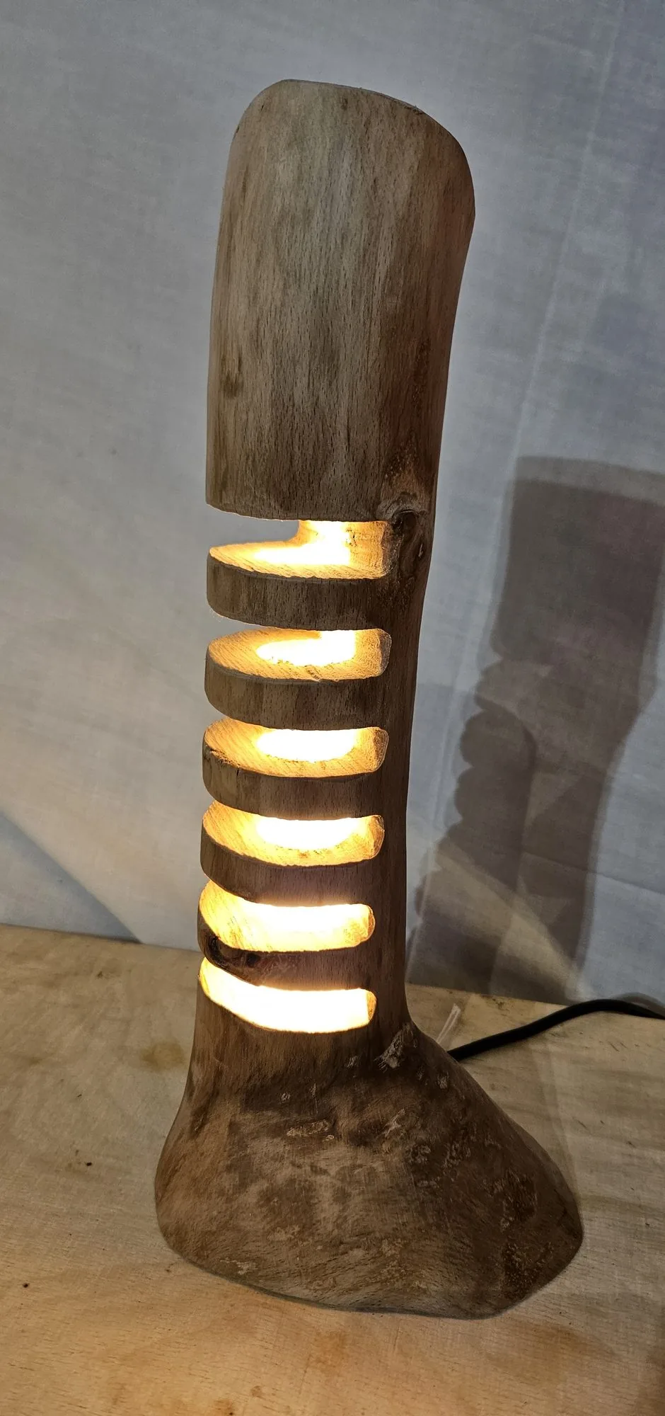 Lamellenlampe Eiche